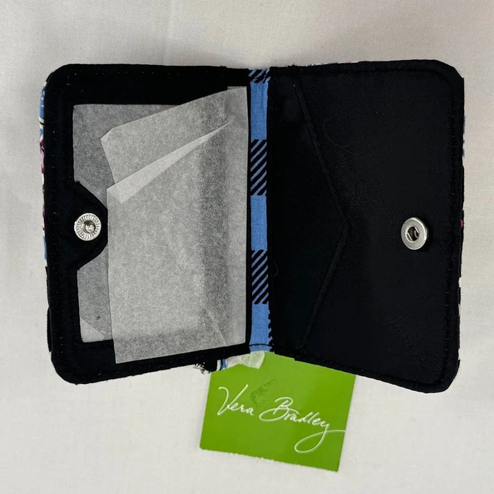 NWT Vera Bradley Campus Double ID Wallet Quilted Retired Alpine Floral Pattern